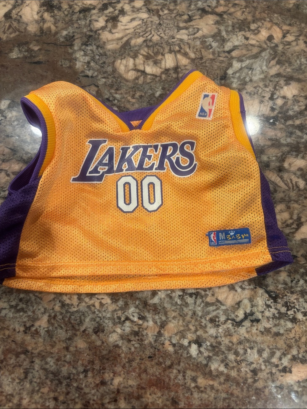Los Angeles Lakers Gold & Purple Jersey Top (00) Build a Bear